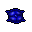 small blue pillow